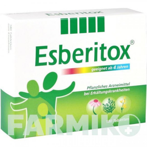 ЕСБЕРИТОКС (ESBERITOX) таблетки 180 шт - Активні речовини MEDICE PUTTER
