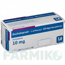 ЕСЦИТАЛОПРАМ (ESCITALOPRAM) 10 мг таблетки 100 шт - Есциталопрам 1 A PHARMA