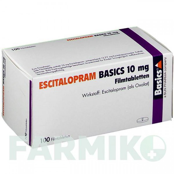 ЭСЦИТАЛОПРАМ (ESCITALOPRAM) 10 мг таблетки 100 шт - Эсциталопрам BASICS