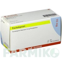 ЭСЦИТАЛОПРАМ (ESCITALOPRAM) 10 мг таблетки 100 шт - Эсциталопрам GLENMARK