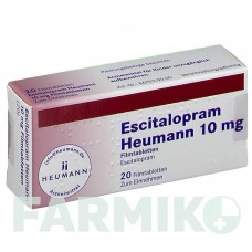 ЭСЦИТАЛОПРАМ (ESCITALOPRAM) 10 мг таблетки 20 шт - Эсциталопрам HEUMANN PHARMA