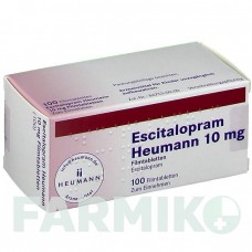 ЭСЦИТАЛОПРАМ (ESCITALOPRAM) 10 мг таблетки 100 шт - Эсциталопрам HEUMANN PHARMA