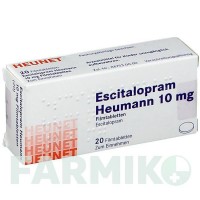 ЕСЦИТАЛОПРАМ (ESCITALOPRAM) 10 мг таблетки 20 шт - Есциталопрам HEUNET PHARMA