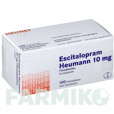 ЕСЦИТАЛОПРАМ (ESCITALOPRAM) 10 мг таблетки 100 шт - Есциталопрам HEUNET PHARMA