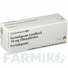 ЭСЦИТАЛОПРАМ (ESCITALOPRAM) 10 мг таблетки 50 шт - Эсциталопрам LUNDBECK