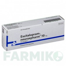 ЕСЦИТАЛОПРАМ (ESCITALOPRAM) 10 мг таблетки 20 шт - Есциталопрам NEURAXPHARM