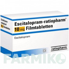ЕСЦИТАЛОПРАМ (ESCITALOPRAM) 10 мг таблетки 50 шт - Есциталопрам RATIOPHARM