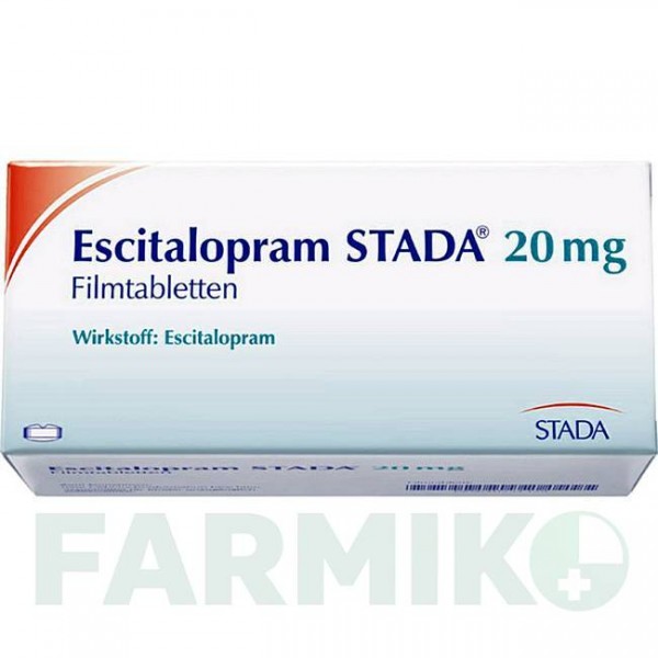 ЭСЦИТАЛОПРАМ (ESCITALOPRAM) 10 мг таблетки 20 шт - Эсциталопрам STADAPHARM