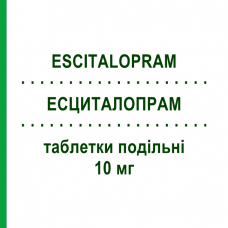 ЭСЦИТАЛОПРАМ (ESCITALOPRAM) 10 мг таблетки делимые 28 шт - Эсциталопрам TOWA PHARMACEUTICAL