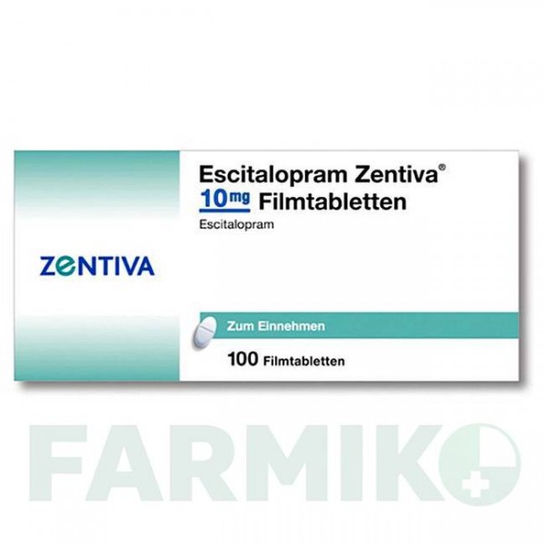 ЕСЦИТАЛОПРАМ (ESCITALOPRAM) 10 мг таблетки 100 шт - Есциталопрам ZENTIVA
