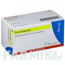 ЭСЦИТАЛОПРАМ (ESCITALOPRAM) 15 мг таблетки 100 шт - Эсциталопрам GLENMARK