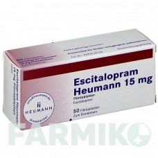 ЭСЦИТАЛОПРАМ (ESCITALOPRAM) 15 мг таблетки 50 шт - Эсциталопрам HEUMANN PHARMA