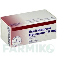 ЕСЦИТАЛОПРАМ (ESCITALOPRAM) 15 мг таблетки 100 шт - Есциталопрам HEUMANN PHARMA