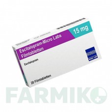 ЭСЦИТАЛОПРАМ (ESCITALOPRAM) 15 мг таблетки 20 шт - Эсциталопрам MICRO LABS