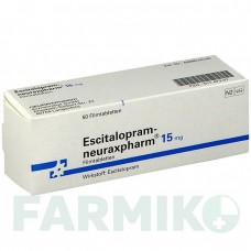 ЕСЦИТАЛОПРАМ (ESCITALOPRAM) 15 мг таблетки 50 шт - Есциталопрам NEURAXPHARM