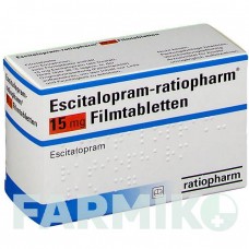 ЕСЦИТАЛОПРАМ (ESCITALOPRAM) 15 мг таблетки 20 шт - Есциталопрам RATIOPHARM