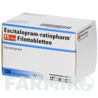 ЭСЦИТАЛОПРАМ (ESCITALOPRAM) 15 мг таблетки 100 шт - Эсциталопрам RATIOPHARM
