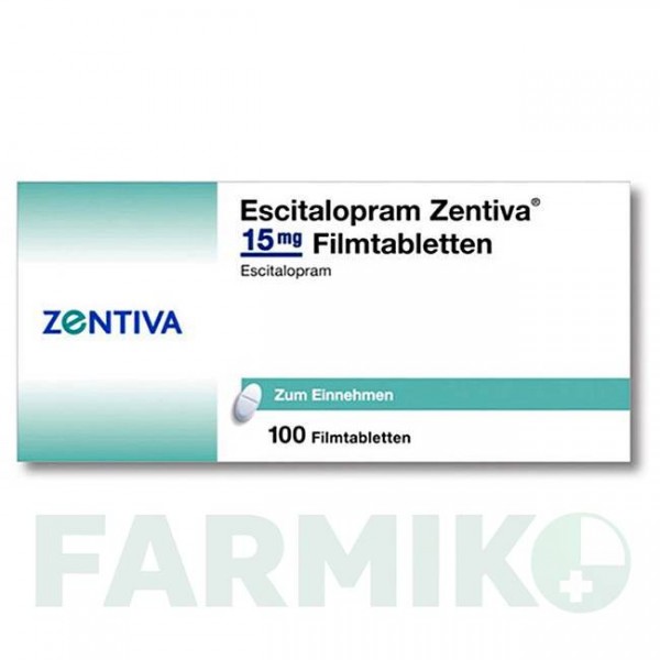 ЕСЦИТАЛОПРАМ (ESCITALOPRAM) 15 мг таблетки 100 шт - Есциталопрам ZENTIVA