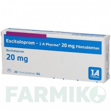 ЕСЦИТАЛОПРАМ (ESCITALOPRAM) 20 мг таблетки 20 шт - Есциталопрам 1 A PHARMA