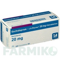 ЭСЦИТАЛОПРАМ (ESCITALOPRAM) 20 мг таблетки 100 шт - Эсциталопрам 1 A PHARMA