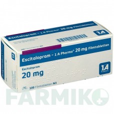 ЭСЦИТАЛОПРАМ (ESCITALOPRAM) 20 мг таблетки 100 шт - Эсциталопрам 1 A PHARMA