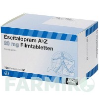 ЭСЦИТАЛОПРАМ (ESCITALOPRAM) 20 мг таблетки 100 шт - Эсциталопрам ABZ PHARMA