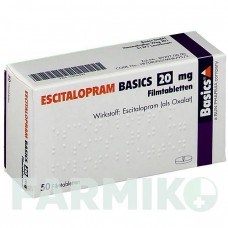 ЭСЦИТАЛОПРАМ (ESCITALOPRAM) 20 мг таблетки 50 шт - Эсциталопрам BASICS