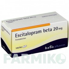 ЕСЦИТАЛОПРАМ (ESCITALOPRAM) 20 мг таблетки 100 шт - Есциталопрам BETAPHARM
