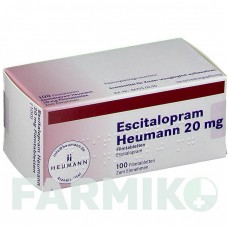 ЕСЦИТАЛОПРАМ (ESCITALOPRAM) 20 мг таблетки 100 шт - Есциталопрам HEUMANN PHARMA