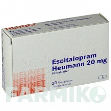 ЕСЦИТАЛОПРАМ (ESCITALOPRAM) 20 мг таблетки 20 шт - Есциталопрам HEUNET PHARMA
