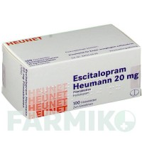 ЕСЦИТАЛОПРАМ (ESCITALOPRAM) 20 мг таблетки 100 шт - Есциталопрам HEUNET PHARMA