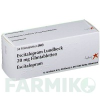 ЕСЦИТАЛОПРАМ (ESCITALOPRAM) 20 мг таблетки 50 шт - Есциталопрам LUNDBECK