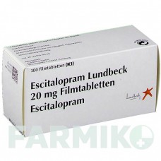 ЭСЦИТАЛОПРАМ (ESCITALOPRAM) 20 мг таблетки 100 шт - Эсциталопрам LUNDBECK