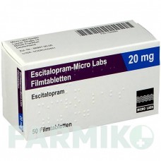 ЭСЦИТАЛОПРАМ (ESCITALOPRAM) 20 мг таблетки 50 шт - Эсциталопрам MICRO LABS
