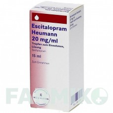 ЭСЦИТАЛОПРАМ (ESCITALOPRAM) 20 мг/мл капли 15 мл - Эсциталопрам HEUMANN PHARMA