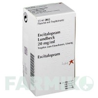 ЕСЦИТАЛОПРАМ (ESCITALOPRAM) 20 мг/мл краплі 15 мл - Есциталопрам LUNDBECK