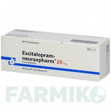 ЕСЦИТАЛОПРАМ (ESCITALOPRAM) 20 мг таблетки 50 шт - Есциталопрам NEURAXPHARM