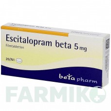 ЕСЦИТАЛОПРАМ (ESCITALOPRAM) 5 мг таблетки 20 шт - Есциталопрам BETAPHARM