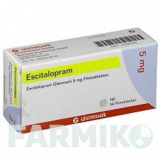 ЕСЦИТАЛОПРАМ (ESCITALOPRAM) 5 мг таблетки 50 шт - Есциталопрам GLENMARK