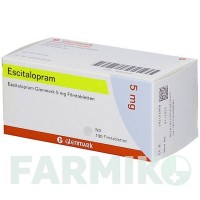 ЕСЦИТАЛОПРАМ (ESCITALOPRAM) 5 мг таблетки 100 шт - Есциталопрам GLENMARK