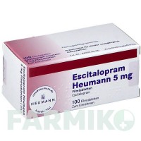 ЕСЦИТАЛОПРАМ (ESCITALOPRAM) 5 мг таблетки 100 шт - Есциталопрам HEUMANN PHARMA