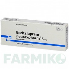 ЕСЦИТАЛОПРАМ (ESCITALOPRAM) 5 мг таблетки 20 шт - Есциталопрам NEURAXPHARM