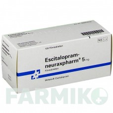 ЕСЦИТАЛОПРАМ (ESCITALOPRAM) 5 мг таблетки 100 шт - Есциталопрам NEURAXPHARM