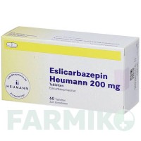 ЕСЛІКАРБАЗЕПІН (ESLICARBAZEPIN) 200 мг таблетки 60 шт - Еслікарбазепін HEUMANN PHARMA