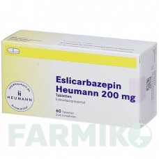 ЕСЛІКАРБАЗЕПІН (ESLICARBAZEPIN) 200 мг таблетки 60 шт - Еслікарбазепін HEUMANN PHARMA