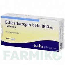 ЕСЛІКАРБАЗЕПІН (ESLICARBAZEPIN) 800 мг таблетки 30 шт - Еслікарбазепін BETAPHARM