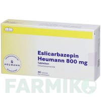 ЕСЛІКАРБАЗЕПІН (ESLICARBAZEPIN) 800 мг таблетки 30 шт - Еслікарбазепін HEUMANN PHARMA