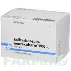 ЕСЛІКАРБАЗЕПІН (ESLICARBAZEPIN) 800 мг таблетки 90 шт - Еслікарбазепін NEURAXPHARM