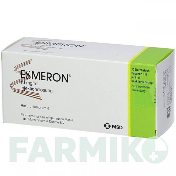 ЕСМЕРОН (ESMERON) 10 мг/мл розчин 10x5 мл - Бромід рокуронію KOHLPHARMA