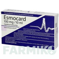ЭСМОКАРД (ESMOCARD) 100 мг/10 мл раствор 5x10 мл - Эсмолол AOP ORPHAN PHARMACEUTICALS
